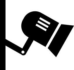 Surveillance Camera CCTV icon illustration on white background..eps