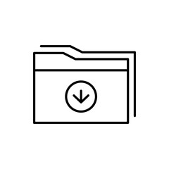 folder icon vector design element color editable