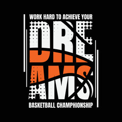 Basketball typography vector t shirt design 