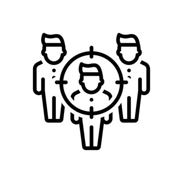 Black line icon for sampling