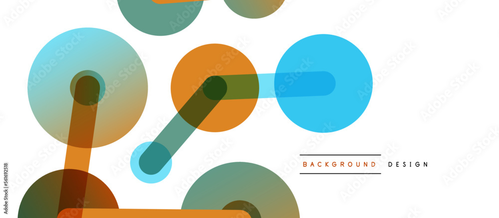 Poster Network concept abstract background. Dots connection. Big data idea. Business template for wallpaper, banner, background or landing