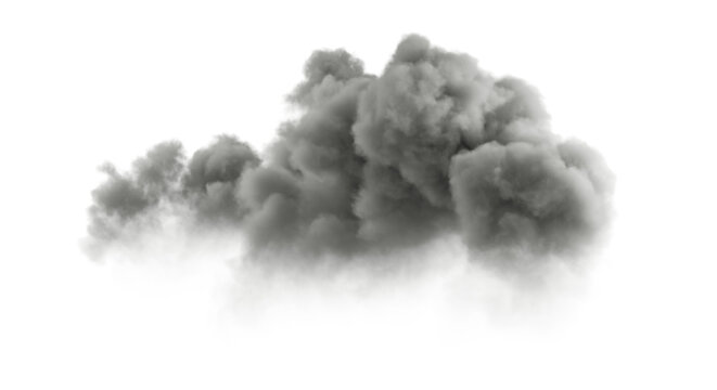 Black darkness cloudy cut out backgrounds 3d illustration png files