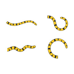 Naklejka premium Tiger tail icon vector