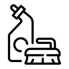 cleaning line icon