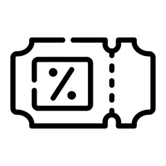 coupon line icon