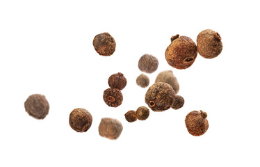allspice in flight on a white background 2