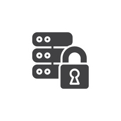 Data security vector icon