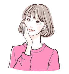 女性のイラスト素材