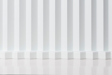 white wall background in 3d rendering design.