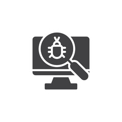 Virus identification vector icon