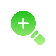 zoom in flat gradient icon