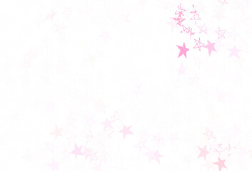 Light Purple vector background with colored stars.