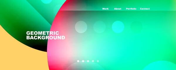 Geometric flowing shapes abstract background. Vector Illustration For Wallpaper, Banner, Background, Card, Book Illustration, landing page