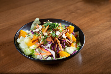 A view of an Asian style salad.