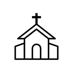 Church icon vector design template