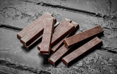 Little chocolate bars.