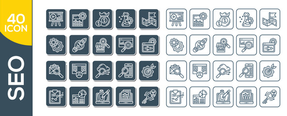 SEO ICON SET DESIGN