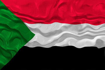 National flag  of Sudan. Background  with flag  of Sudan