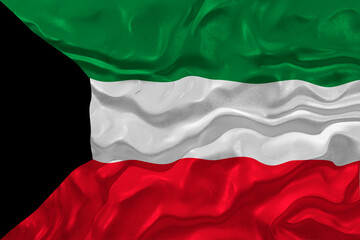 National flag Flag of Kuwait. Background  with flag Flag of Kuwait