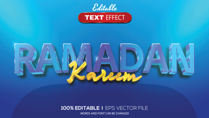 3D editable text effect ramadan theme