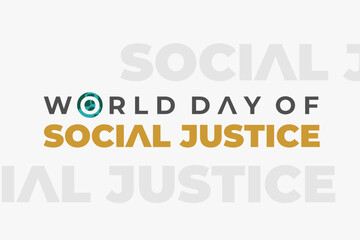 Illustration vector graphic of world day of social justice