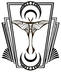 Art Deco Mystic Moth 
