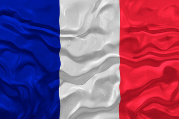 National flag of Clipperton island. Background  with flag of Clipperton island.