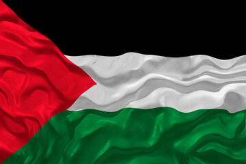 National flag of Palestine. Background  with flag of Palestine