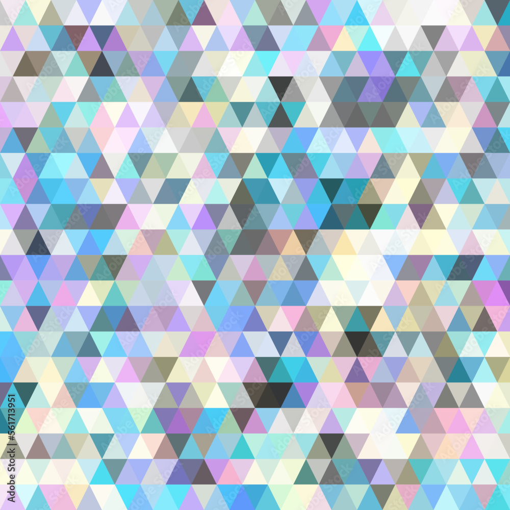 Aufkleber Geometric abstract pattern in low poly style.