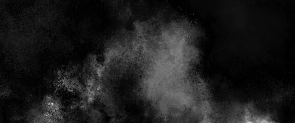 Abstract white dust explosion on a black background, freeze motion of white particles on black background. Powder explosion. Abstract dust overlay texture.