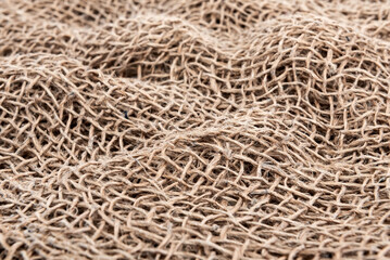 Cloth. The texture of the burlap fabric is close-up. Packaging material. Background Of Burlap...