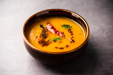 Khatti Dal is a food from India, a Hyderabadi cuisine, dal made using Masoor or Toor dal