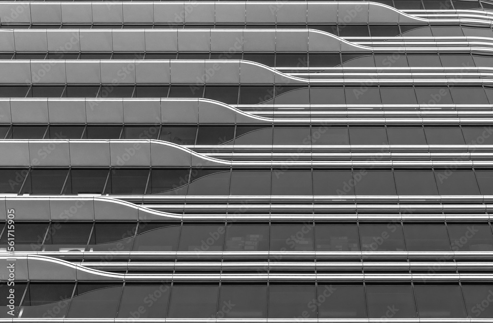 Poster exterior of modern architecture. building abstract background