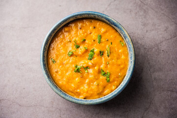 Khatti Dal is a food from India, a Hyderabadi cuisine, dal made using Masoor or Toor dal