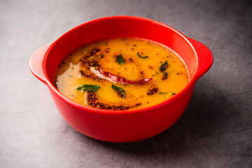 Khatti Dal is a food from India, a Hyderabadi cuisine, dal made using Masoor or Toor dal