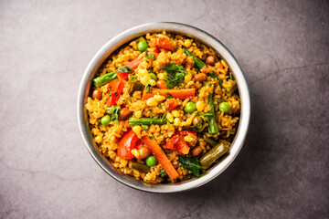 Bisi bele bath or bhath or huliyanna is a spicy, rice based dish from Karnataka, India