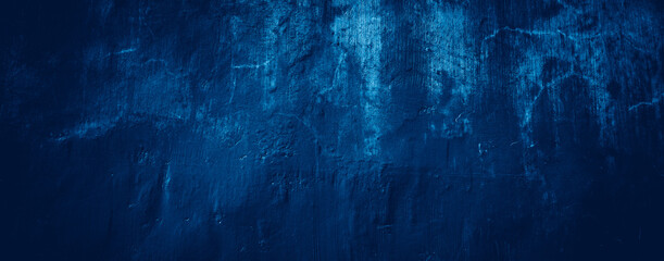 Abstract blue painted texture. Toned blue wall background. Decorative plaster. abstract background with copy space for design.