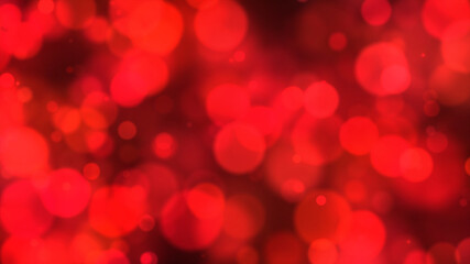 Red shiny particle rain motion light luminance illustration night background, artistic space bokeh speed matrix magic effect background.