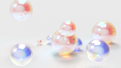luxury pearls background, pearls background 3D render