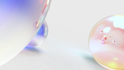 luxury pearls background, pearls background 3D render