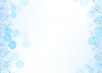 transparent blue magic dust side border