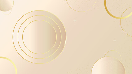 Abstract 3d background with gold paper layers.