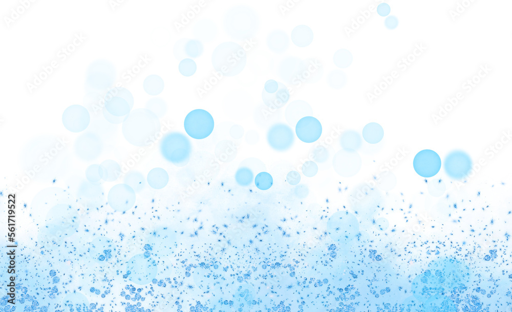 Canvas Prints blue glitter border with beautiful bokeh effect