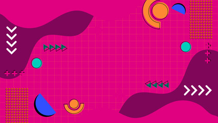 Modern pink colored background. Geometric vector design.