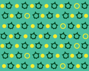 green pattern background