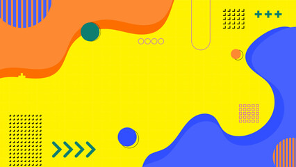 Modern yellow colored background. Geometric vector design.