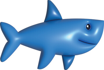3d Whale vector image.