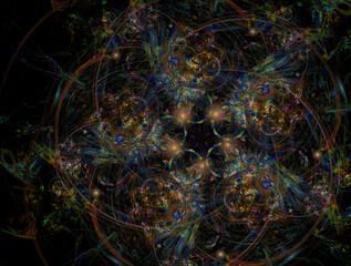 Imaginatory fractal abstract background Image