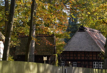 Museum in Autumn in the Town Walsrode, Lower Saxony