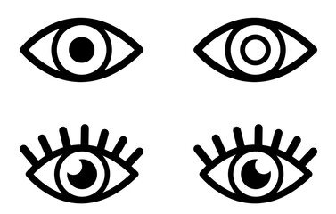 black human eyes vector design